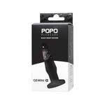 Анальная втулка TOYFA POPO Pleasure Gemini α, TPE, черная, 12,1 см