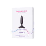Анальная втулка LOVENSE Hush 2 (XS), силикон, черная, 12,1 см