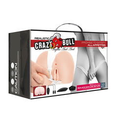 Мастурбатор вагина-анус с вибрацией догги-стайл Crazy Bull