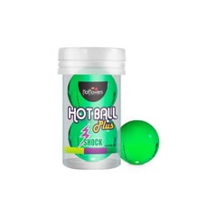 Интимный гель HOT BALL PLUS на масляной основе в виде двух шариков с покалывающим эффектом.