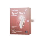Вибростимулятор клитора Satisfyer Spot On 2, белый, 9 см